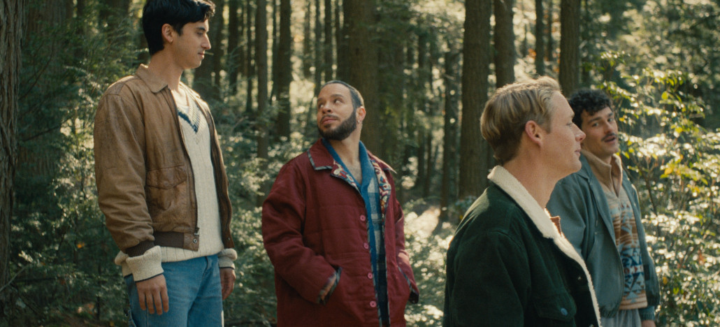 Still from Before I Do showing the film’s characters together in a wooded setting