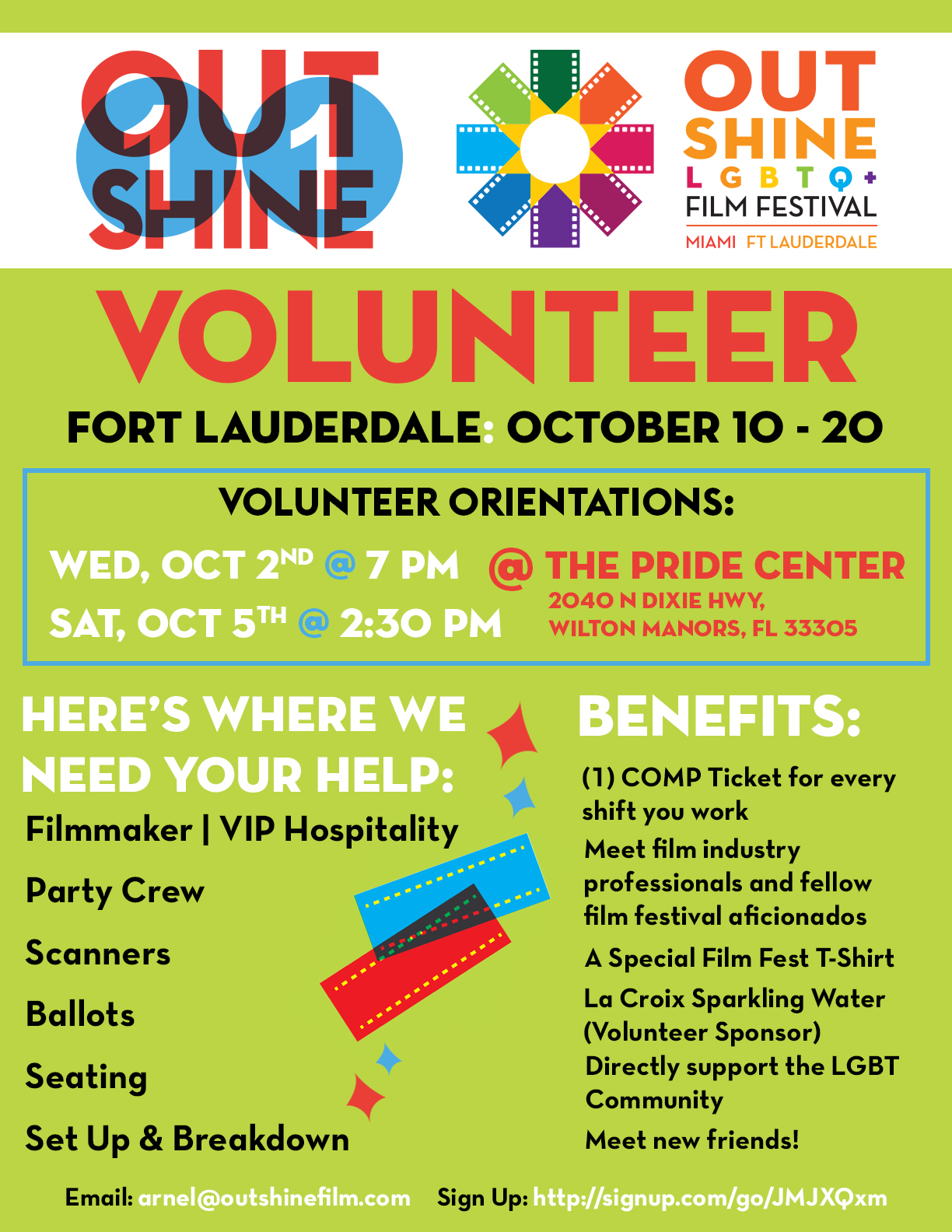 OUTshine Film Festival - Volunteer